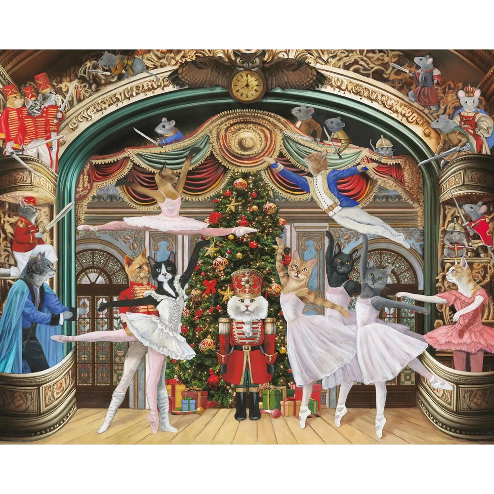 Nutcracker Kitties by Carol Lew 1000 Piece Jigsaw Puzzle Pomegranate