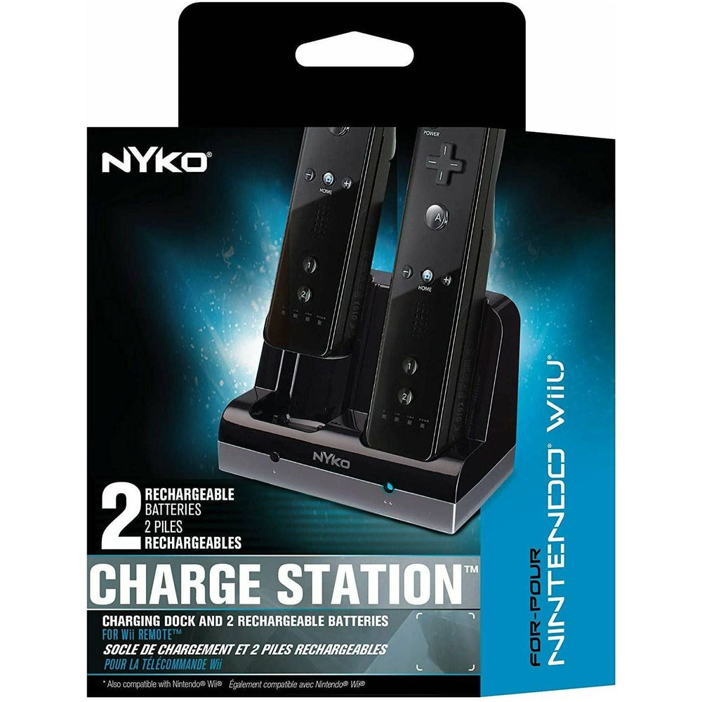 Nyko Charge Station - Charging Stand + Battery 2 X - NiMH - 2 Output Connectors - Black (Online Order Only)