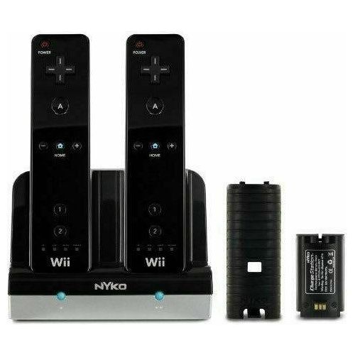 Nyko Charge Station - Charging Stand + Battery 2 X - NiMH - 2 Output Connectors - Black (Online Order Only)