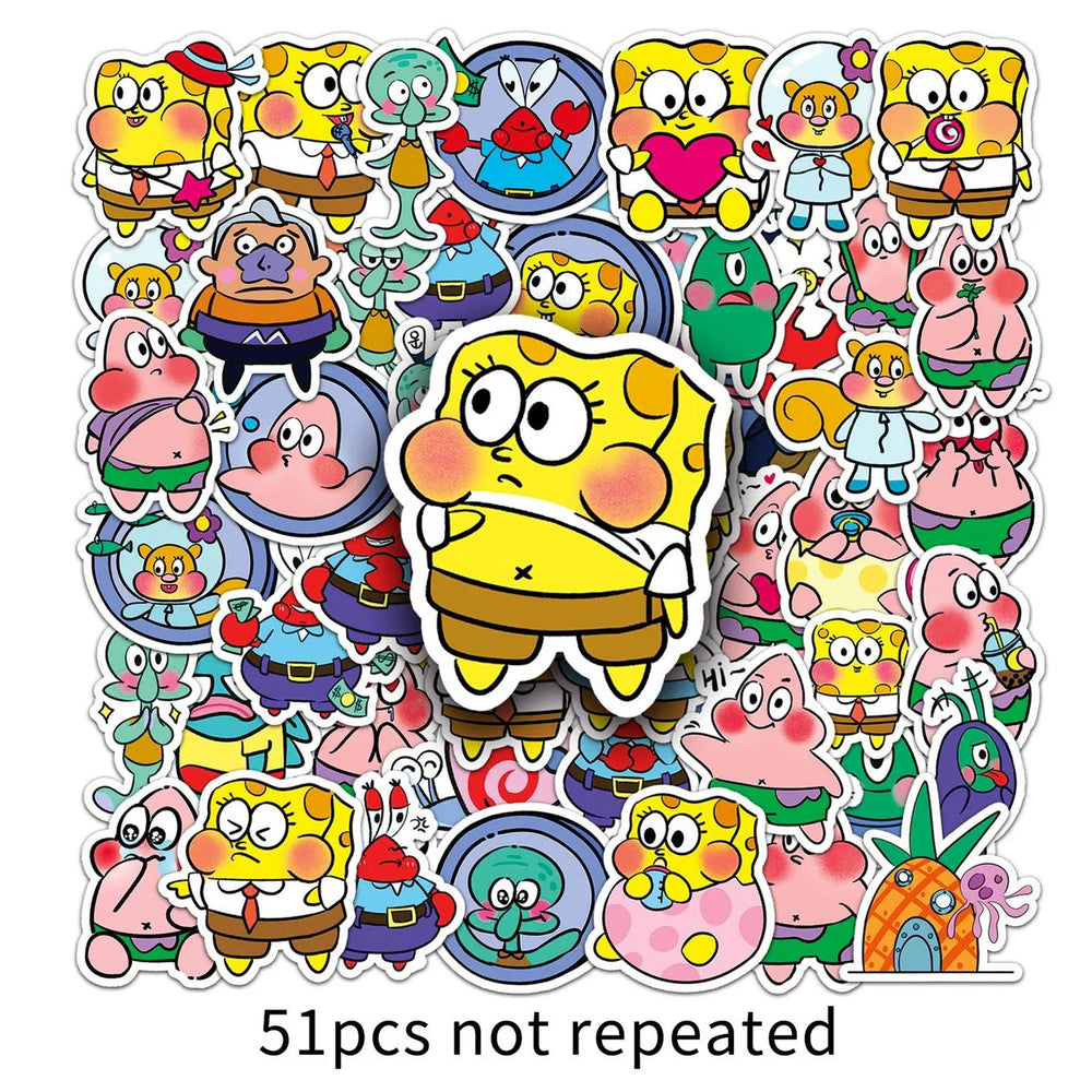 Mr Bean Stickers 50 Pieces Cute Funny Cartoon Mr Bean Classic Movie Animation Image Waterproof Stickers (ONLINE ORDER ONLY)