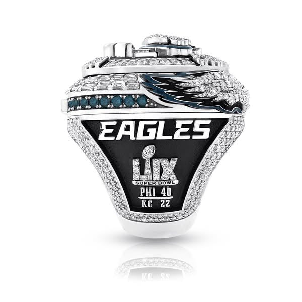 Philadelphia Eagles Super Bowl LIX Rings #1 Hurts MVP Edition with Wings Pop Out (ONLINE ORDER ONLY)
