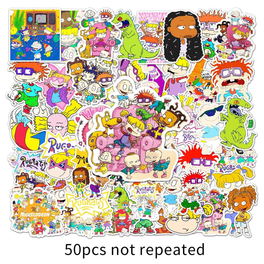 Mr Bean Stickers 50 Pieces Cute Funny Cartoon Mr Bean Classic Movie Animation Image Waterproof Stickers (ONLINE ORDER ONLY)