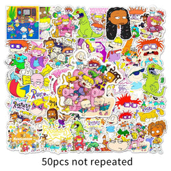 Mr Bean Stickers 50 Pieces Cute Funny Cartoon Mr Bean Classic Movie Animation Image Waterproof Stickers (ONLINE ORDER ONLY)
