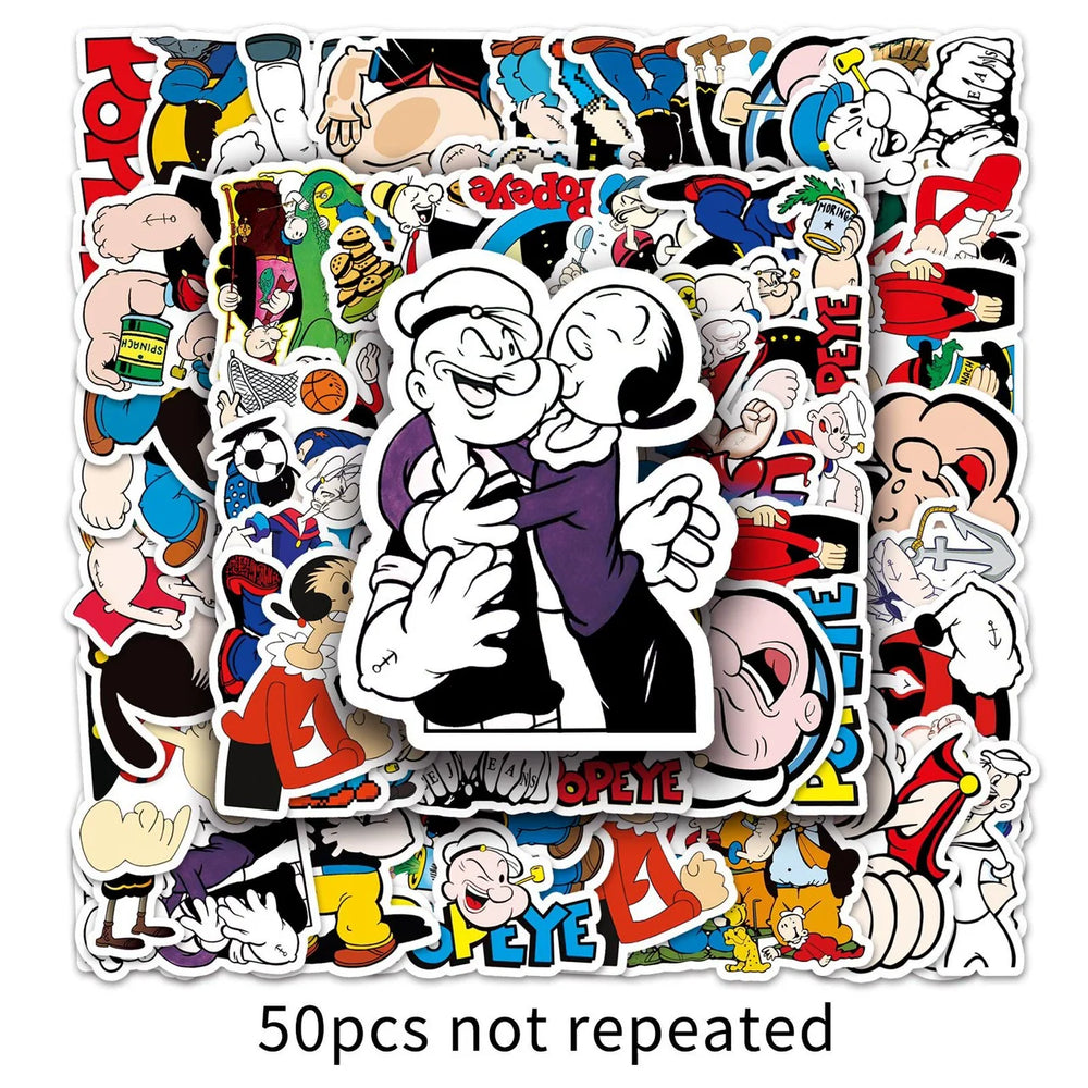 Mr Bean Stickers 50 Pieces Cute Funny Cartoon Mr Bean Classic Movie Animation Image Waterproof Stickers (ONLINE ORDER ONLY)