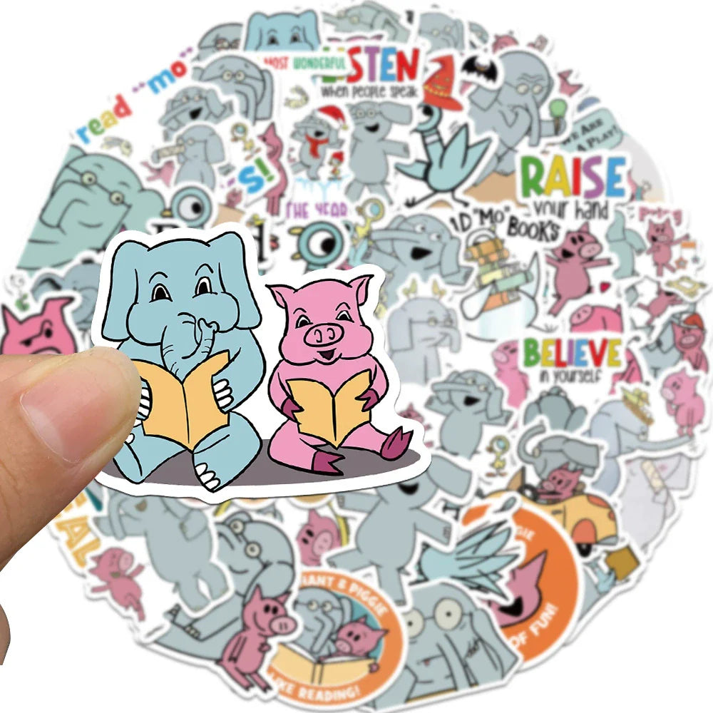 Mr Bean Stickers 50 Pieces Cute Funny Cartoon Mr Bean Classic Movie Animation Image Waterproof Stickers (ONLINE ORDER ONLY)