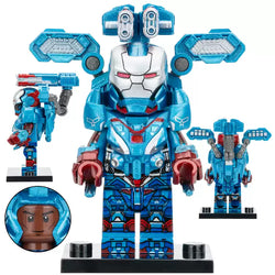 Iron Patriot James Rhodes (Endgame) Lego Minifigures Custom Toys (ONLINE ORDER ONLY)