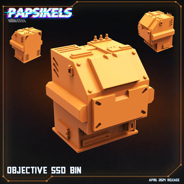 3D Printed Papsikels Objective Ssd Bin Democracy Troopers SciFi Set 28mm 32mm (Online Only)