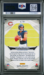 Graded 2024 Panini Phoenix Caleb Williams #151 Rookie RC Football Card PSA 10 Gem Mint (ONLINE ORDER ONLY)