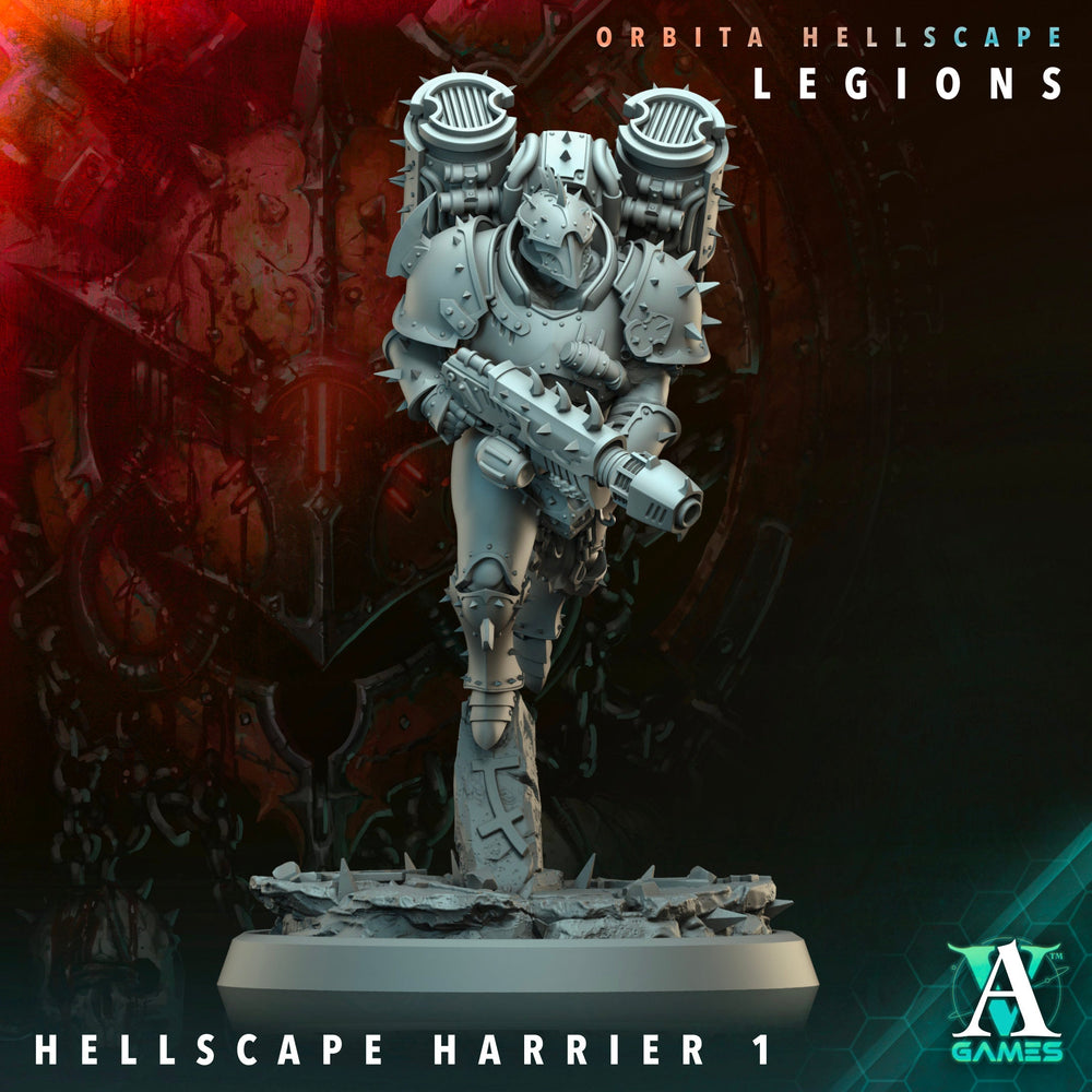 3D Printed Archvillain Games Hellscape Harrier Orbita Hellscape - Legions 28 32mm D&D (Online Only)