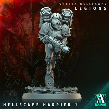3D Printed Archvillain Games Hellscape Harrier Orbita Hellscape - Legions 28 32mm D&D (Online Only)