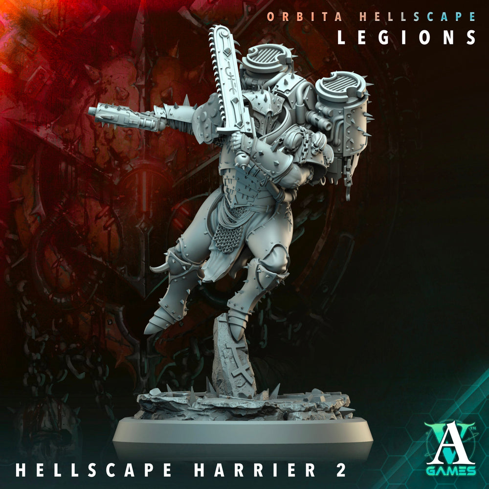 3D Printed Archvillain Games Hellscape Harrier Orbita Hellscape - Legions 28 32mm D&D (Online Only)