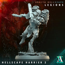 3D Printed Archvillain Games Hellscape Harrier Orbita Hellscape - Legions 28 32mm D&D (Online Only)