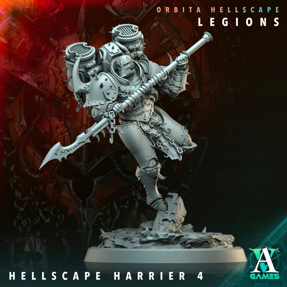 3D Printed Archvillain Games Hellscape Harrier Orbita Hellscape - Legions 28 32mm D&D (Online Only)