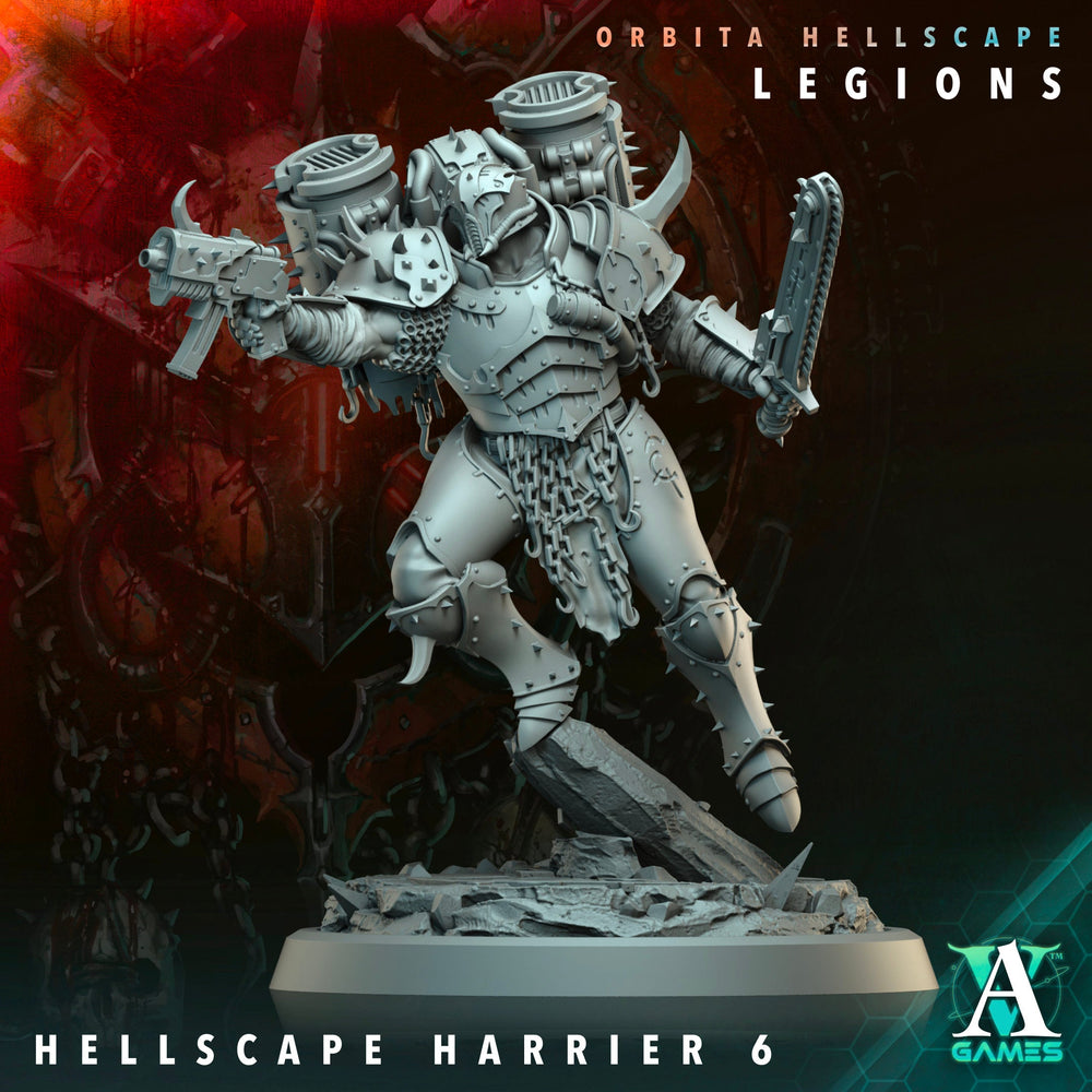 3D Printed Archvillain Games Hellscape Harrier Orbita Hellscape - Legions 28 32mm D&D (Online Only)