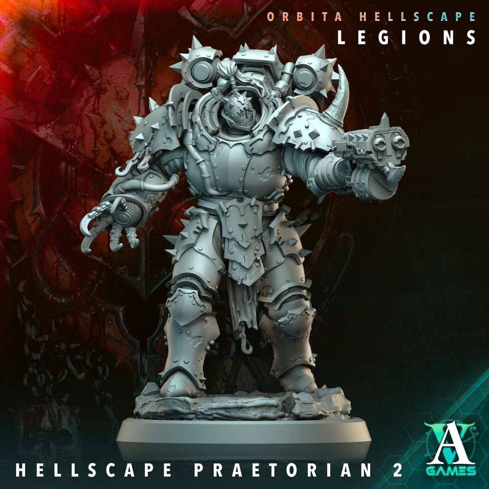 3D Printed Archvillain Games Hellscape Praetorian Orbita Hellscape - Legions 28 32mm D&D (Online Only)