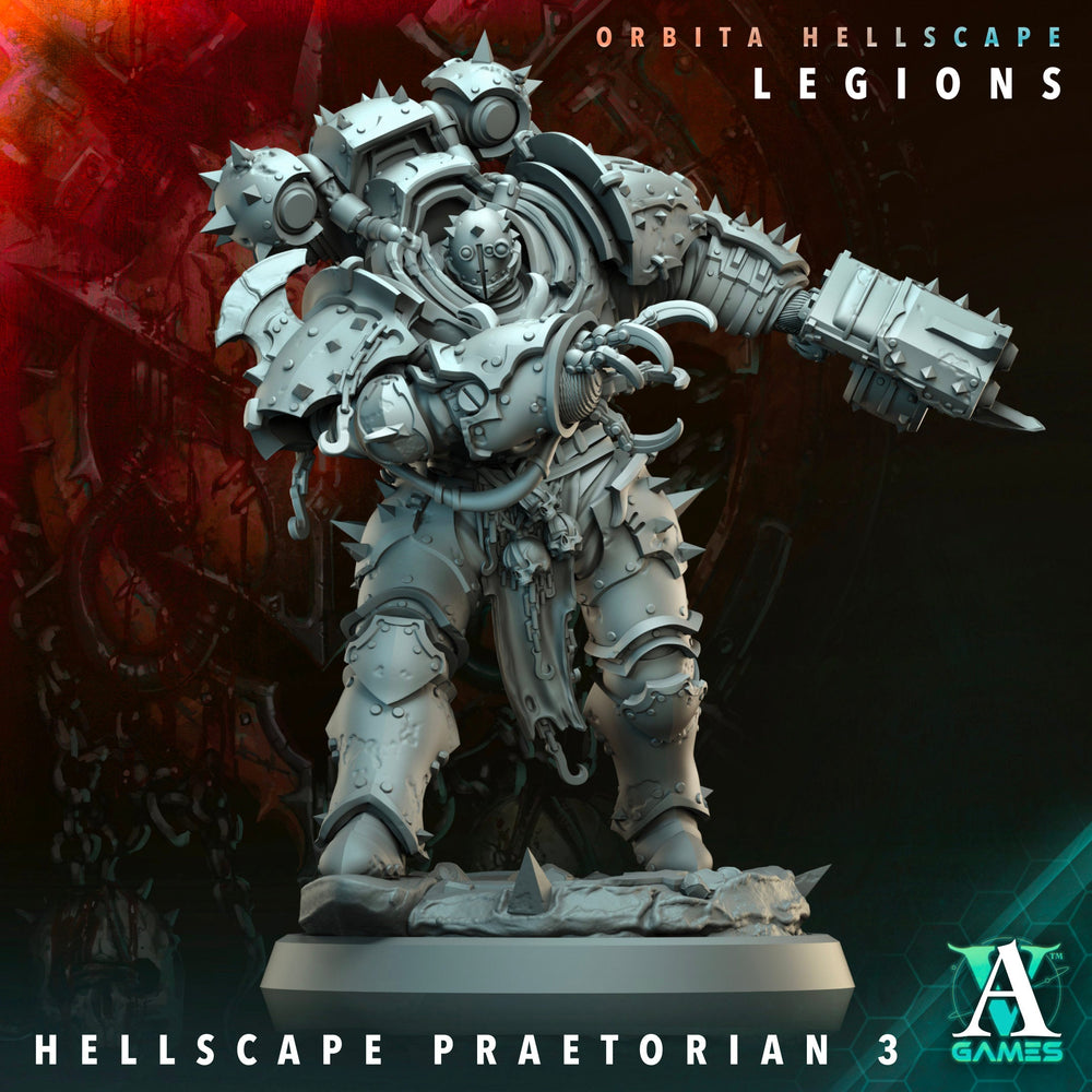 3D Printed Archvillain Games Hellscape Praetorian Orbita Hellscape - Legions 28 32mm D&D (Online Only)