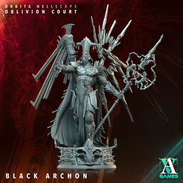 3D Printed Archvillain Games The Black Archon Orbita Hellscape Oblivion Court 28 32mm D&D (Online Only)