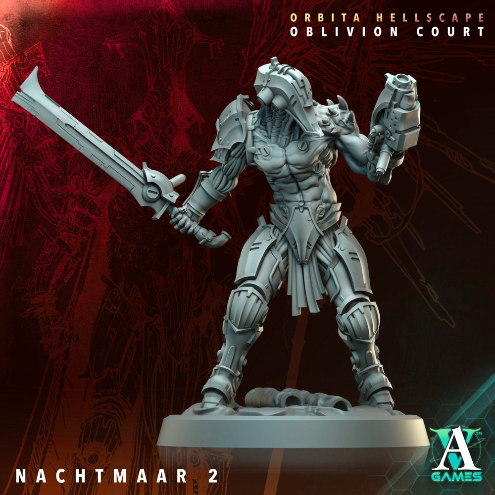 3D Printed Archvillain Games Nachtmaar Orbita Hellscape Oblivion Court 28 32mm D&D (Online Only)