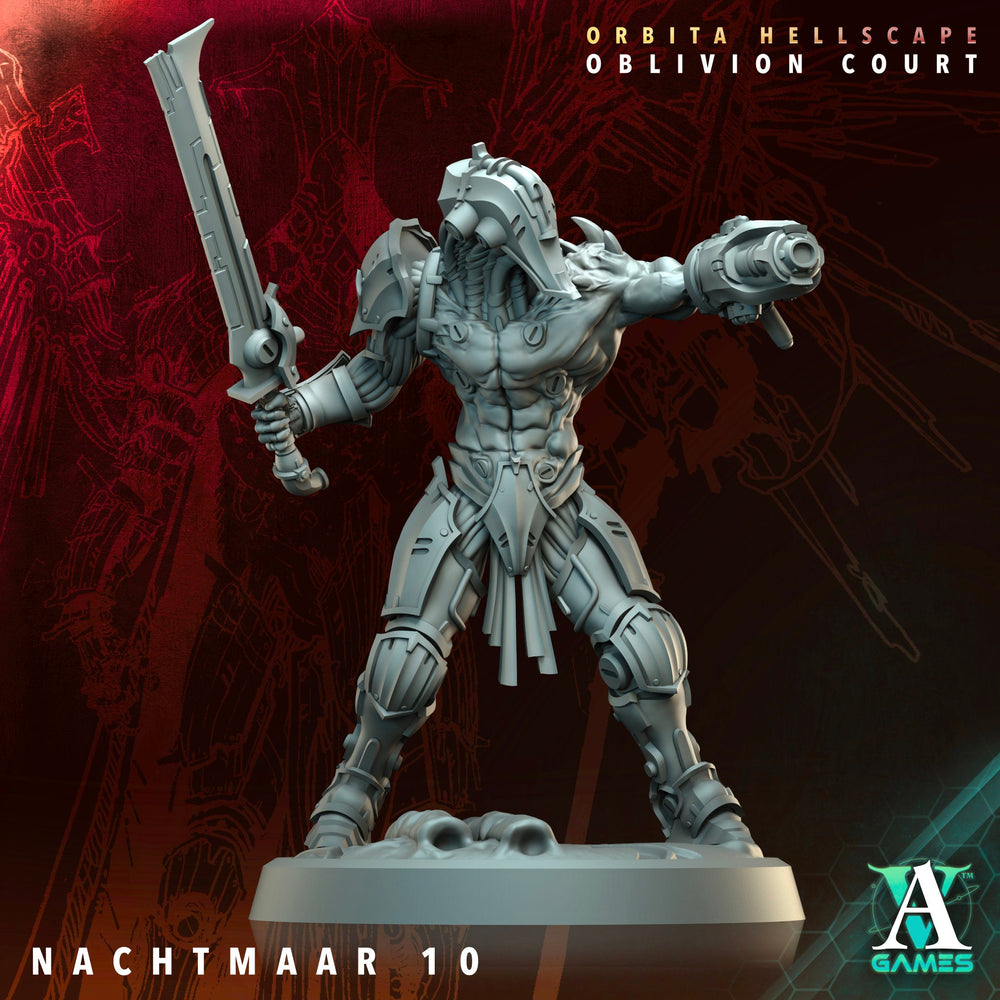 3D Printed Archvillain Games Nachtmaar Orbita Hellscape Oblivion Court 28 32mm D&D (Online Only)