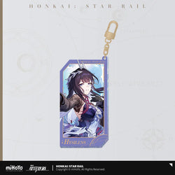 Honkai: Star Rail Invitation From The Stellar Series Glitter Quicksand Acrylic Keychain