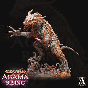 3D Printed Archvillain Games Old World Agama Rising - Fleshripper, Scion of Ziskal 28mm 32mm D&D (Online Only)