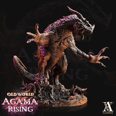 3D Printed Archvillain Games Old World Agama Rising - Fleshripper, Scion of Ziskal 28mm 32mm D&D (Online Only)