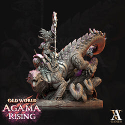 3D Printed Archvillain Games Old World Agama Rising - Mato Riders 28mm 32mm D&D (Online Only)