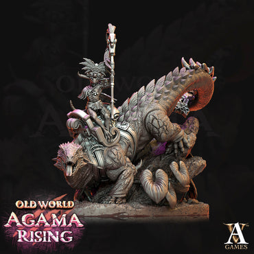 3D Printed Archvillain Games Old World Agama Rising - Mato Riders 28mm 32mm D&D (Online Only)
