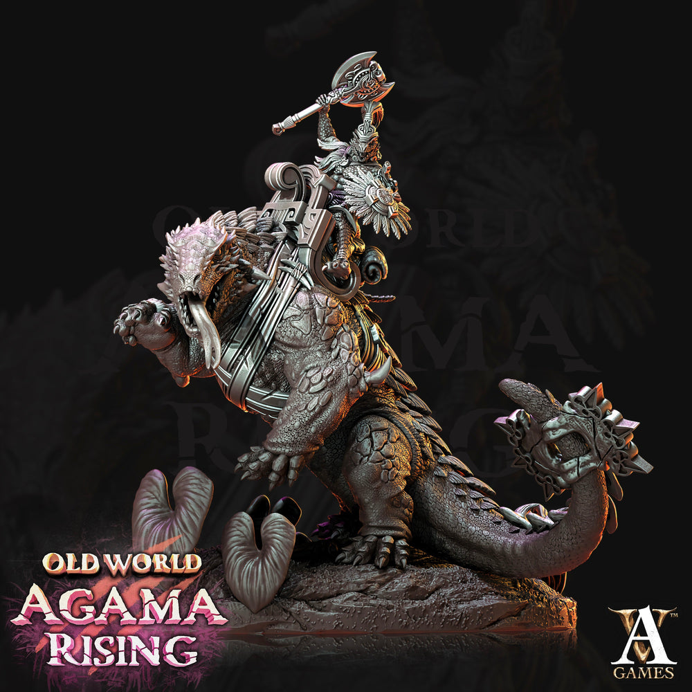 3D Printed Archvillain Games Old World Agama Rising - Mato Riders 28mm 32mm D&D (Online Only)