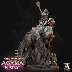 3D Printed Archvillain Games Old World Agama Rising - Mato Riders 28mm 32mm D&D (Online Only)