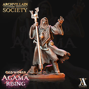 3D Printed Archvillain Games Archvillain Society Vol 2 Rupert - Mage Fanatic  28mm 32mm D&D (Online Only)