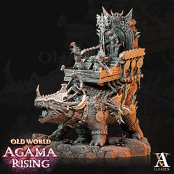 3D Printed Archvillain Games Old World Agama Rising - Titanoceratus Warband 28mm 32mm D&D (Online Only)