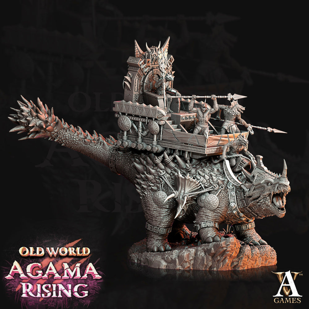 3D Printed Archvillain Games Old World Agama Rising - Titanoceratus Warband 28mm 32mm D&D (Online Only)