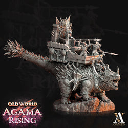 3D Printed Archvillain Games Old World Agama Rising - Titanoceratus Warband 28mm 32mm D&D (Online Only)