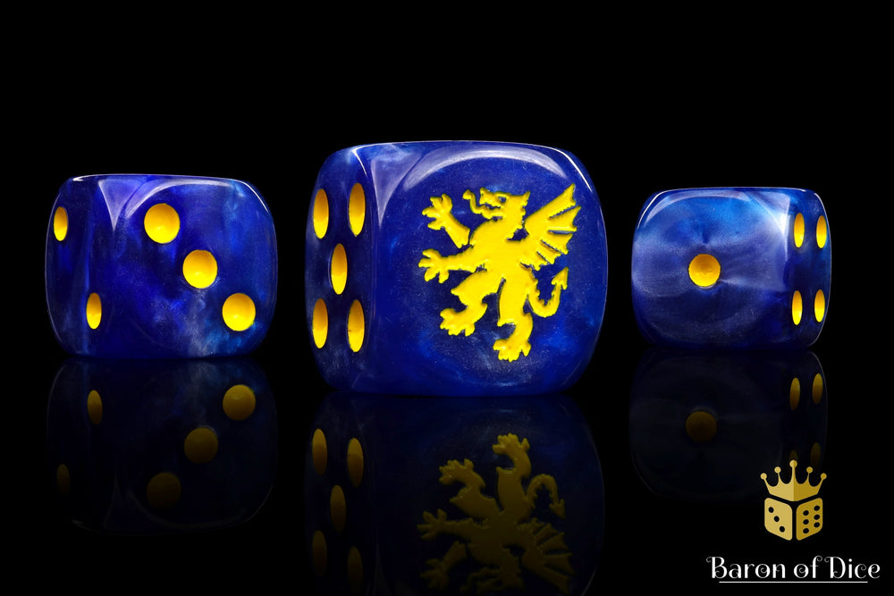 Heraldry Dice - Blue (ONLINE ORDER ONLY)