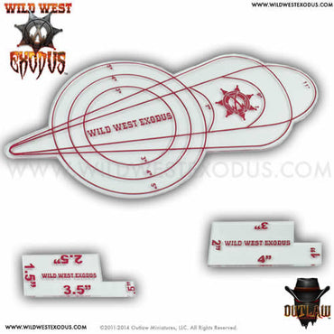 OLM021002 Template Set Wild West Exodus Miniatures (ONLINE ORDER ONLY)