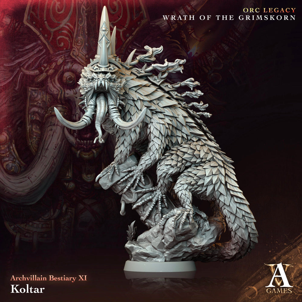 3D Printed Archvillain Games Koltar Archvillain Bestiary Vol XI 28 32mm D&D (Online Only)
