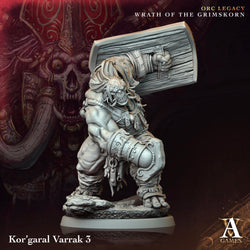 3D Printed Archvillain Games Kor'garal Varrak Orc Legacy Wrath of the Grimskorn 28 32mm D&D (Online Only)
