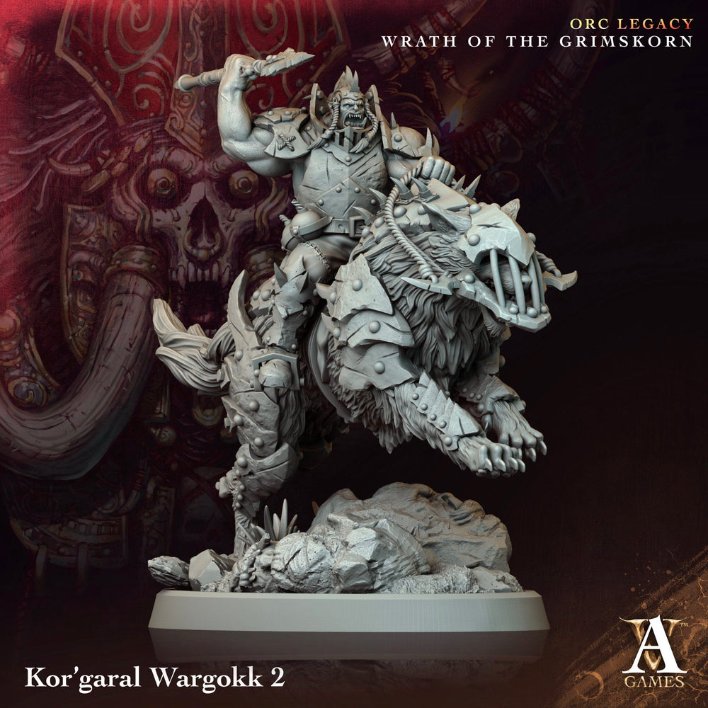 3D Printed Archvillain Games Kor garal Wargokk Orc Legacy Wrath of the Grimskorn 28 32mm D&D (Online Only)