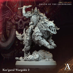 3D Printed Archvillain Games Kor garal Wargokk Orc Legacy Wrath of the Grimskorn 28 32mm D&D (Online Only)