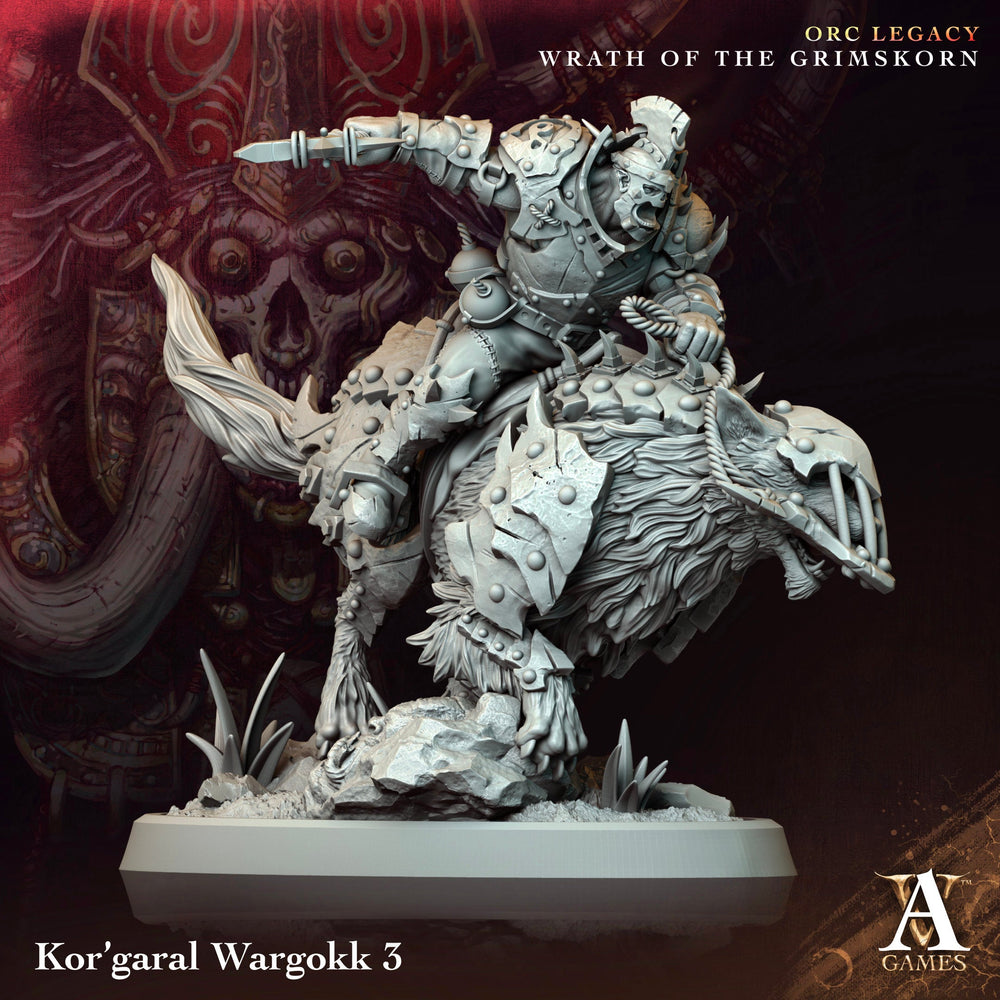 3D Printed Archvillain Games Kor garal Wargokk Orc Legacy Wrath of the Grimskorn 28 32mm D&D (Online Only)