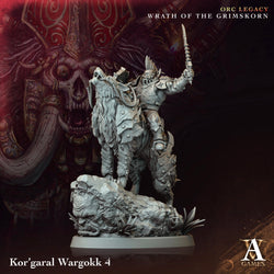 3D Printed Archvillain Games Kor garal Wargokk Orc Legacy Wrath of the Grimskorn 28 32mm D&D (Online Only)