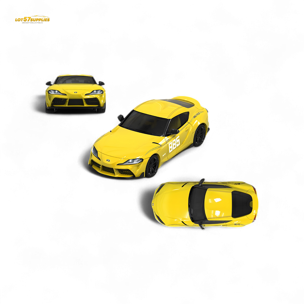 (Pre-Order) OM Model Toyota supra A90 Initial D MT CHOST in Yellow 1:64 (ONLINE ORDER ONLY)