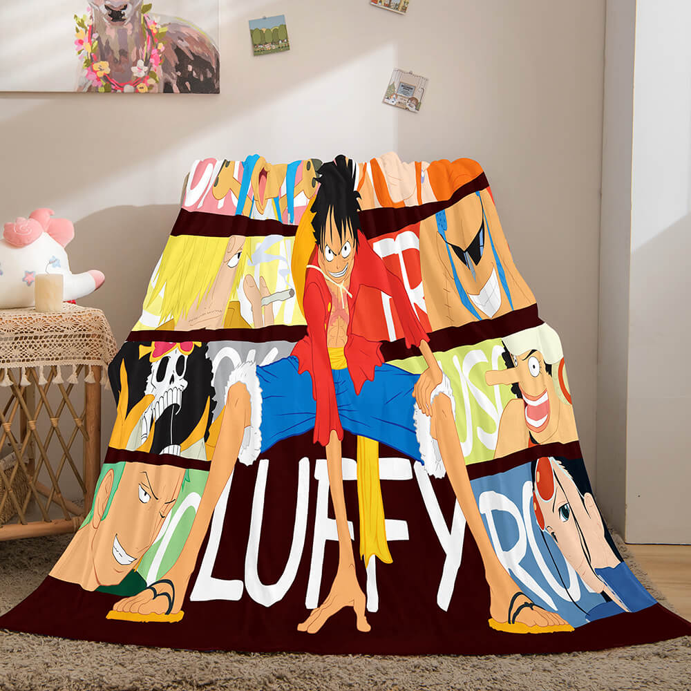 ONE PIECE Flannel Fleece Throw Blanket (Online Order Only)