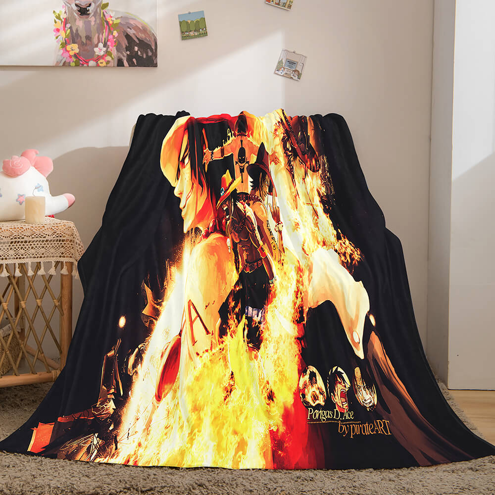 ONE PIECE Flannel Fleece Throw Blanket (Online Order Only)