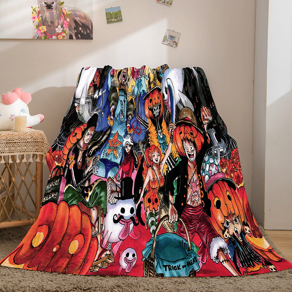 ONE PIECE Cosplay Soft Flannel Fleece Throw Blanket (Online Order Only)