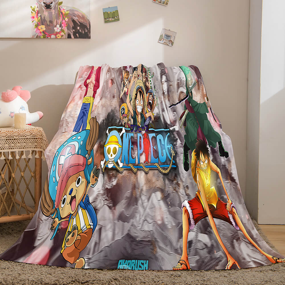 ONE PIECE Cosplay Soft Flannel Fleece Throw Blanket (Online Order Only)