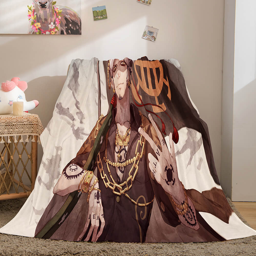 ONE PIECE Cosplay Soft Flannel Fleece Throw Blanket (Online Order Only)