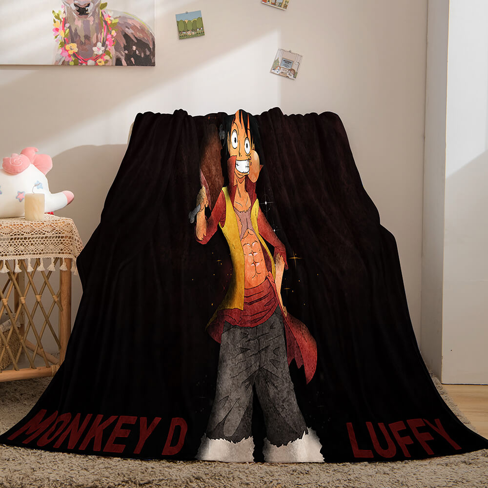 ONE PIECE Cosplay Soft Flannel Fleece Throw Blanket (Online Order Only)