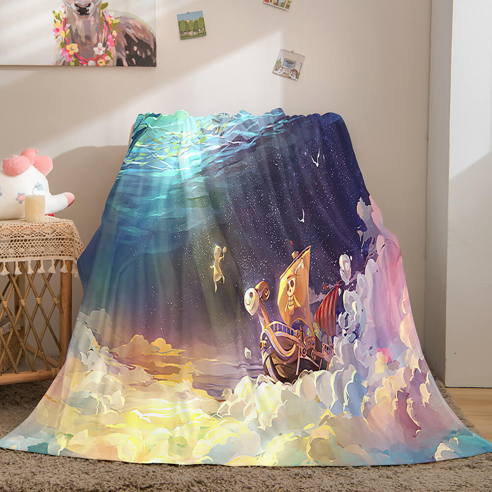 ONE PIECE Cosplay Soft Flannel Fleece Throw Blanket (Online Order Only)